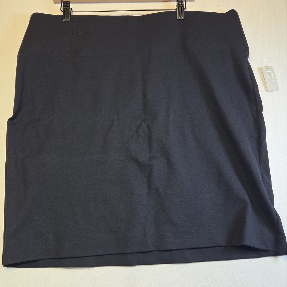 Maurices Women's 22W Black Ponte Knit Pencil Skirt Stretch Pull On NWT